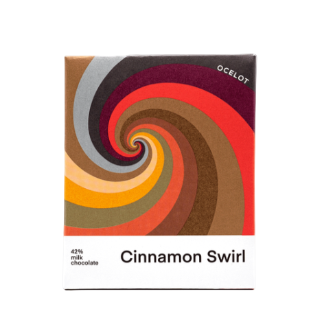 Ocelot Cinnamon Swirl 42% Milk Chocolate