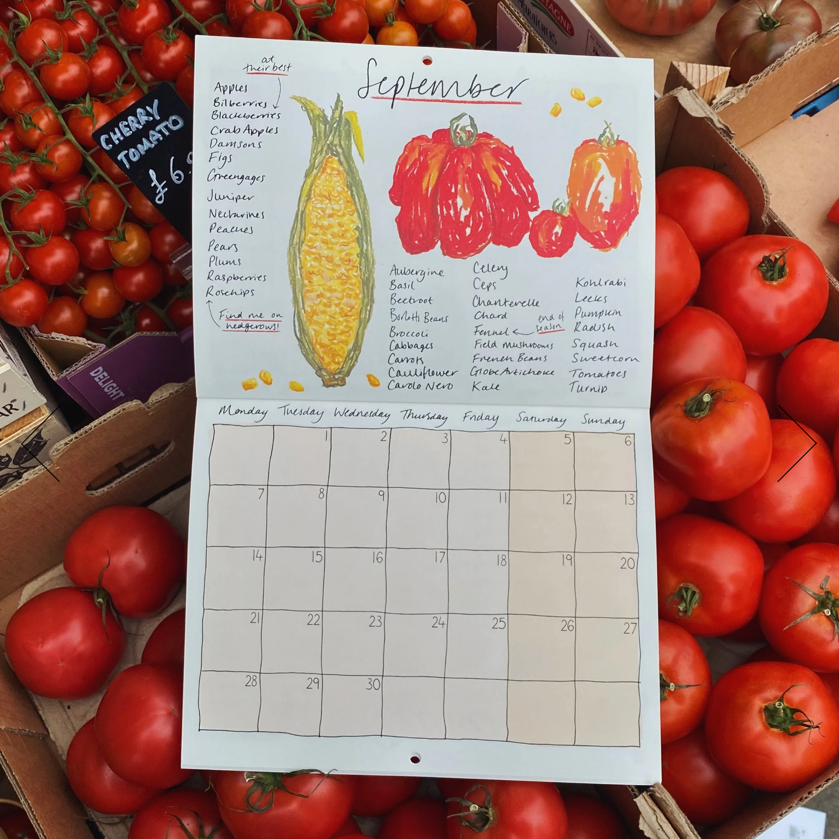 Mainly Breakfast 2026 Seasonal Eating Calendar