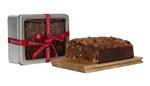 Load image into Gallery viewer, Fig, Chocolate &amp; Hazelnut Christmas Cake in Tin
